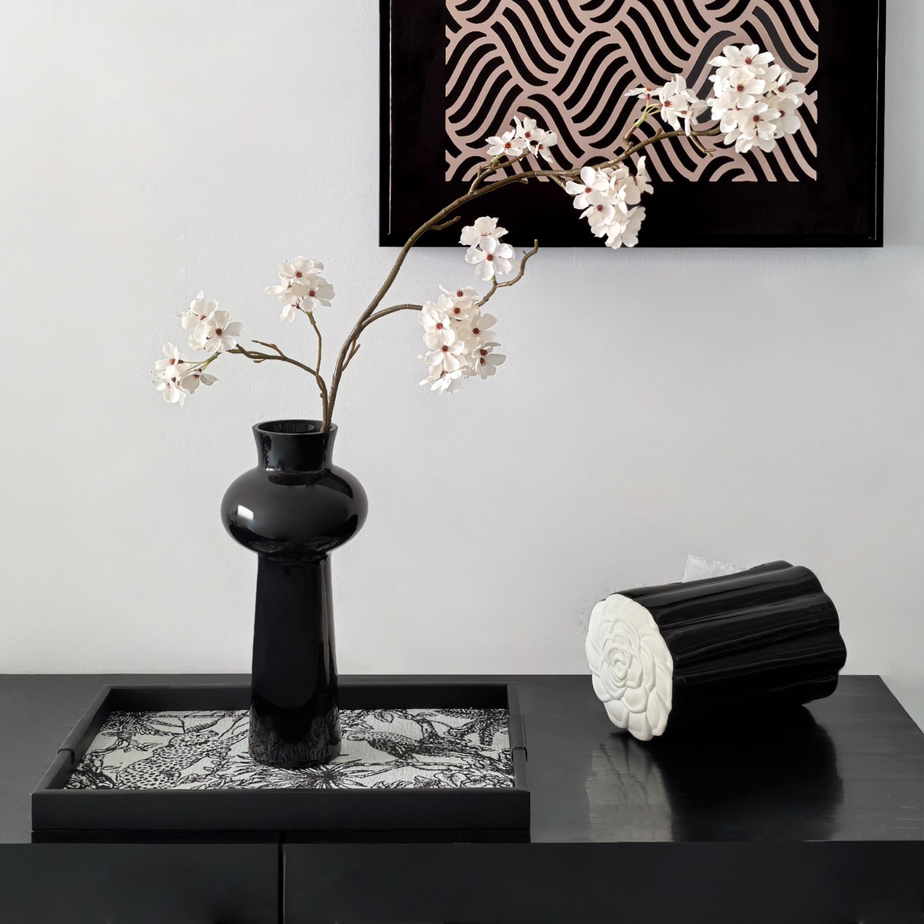 LIVETAI宋式美学长枝梨花仿真花