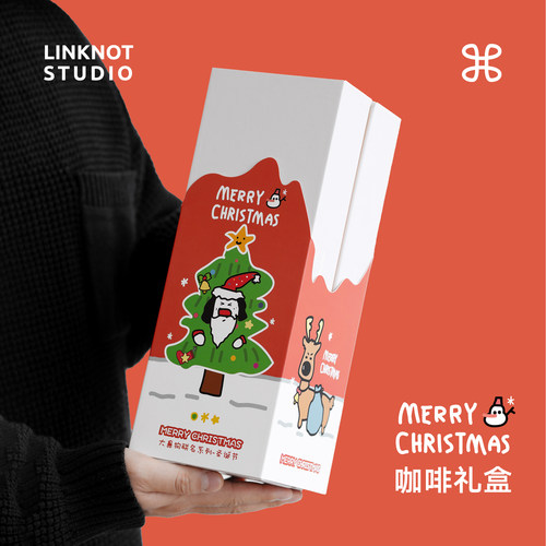 纽结圣诞礼物手冲挂耳咖啡礼盒