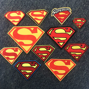 香港订单 Superman 超人蜘蛛侠标志贴布贴花衣服补丁贴徽章装饰贴