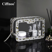 Cosmetic bag exquisite fashion high-end leopard print waterproof wash bag 2021 new travel portable cosmetic storage bag
