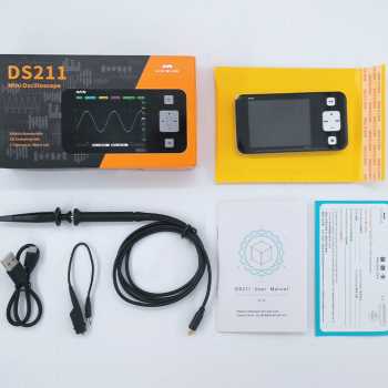 DS211示波器套件手持小型可携式单通道迷你数字储存电压分析仪器