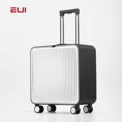 EUI侧开铝镁合金拉杆箱16寸行李箱女小型商务旅行箱男密码登机箱