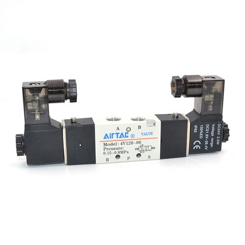 亚德客全新电磁阀4V110-M5/4V110-06/4V120-06/4V130-06C/E/P/24V