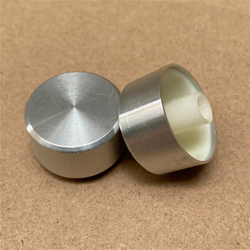 铝合金条纹光身花轴旋钮电位器机箱功放音响音量调节帽6mm
