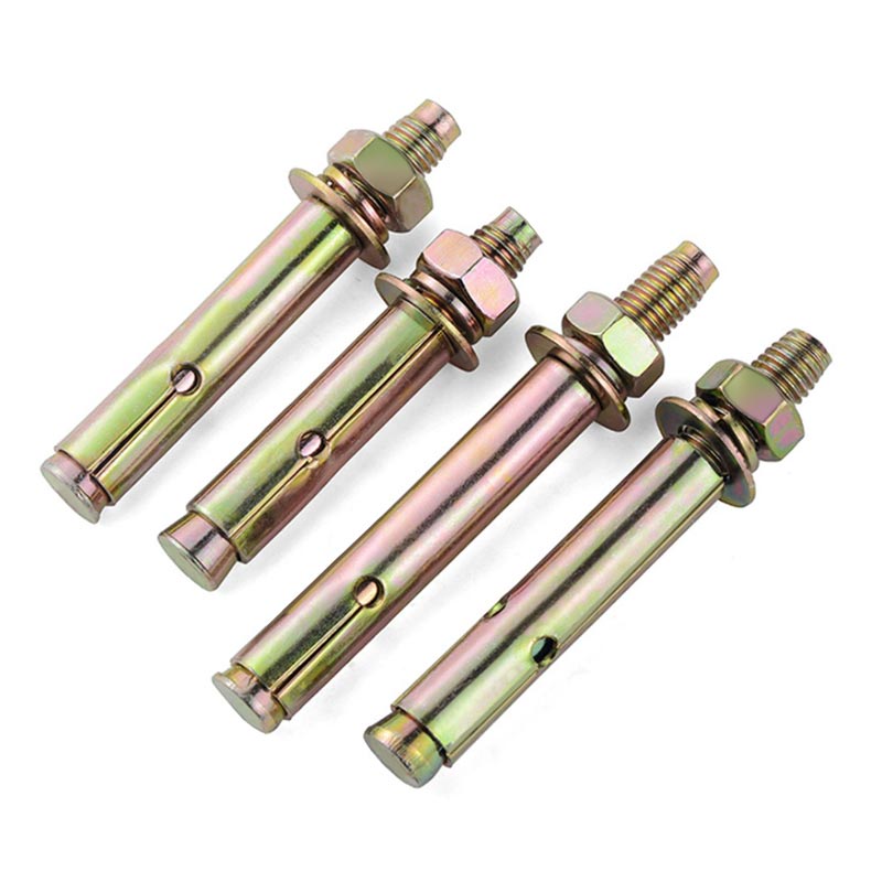 国标镀锌彩锌加长拉爆爆炸外膨胀螺丝螺栓管钉杆M6M8M10M12M14M16