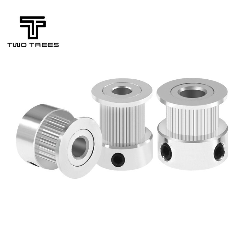 3D打印机2GT同步轮 16/20齿传动皮带轮 gt2步进电机铝合金主动轮