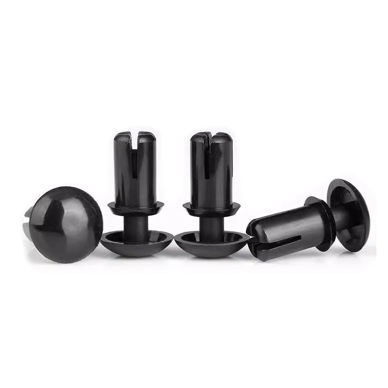 黑色塑料铆钉/R形子母铆钉/尼龙按压式PC板塑胶铆钉R型R2R3R4R5R6