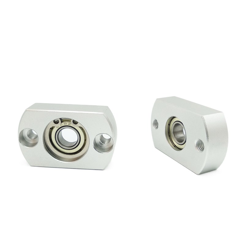 轴承座组件带扣环单轴承扁法兰紧凑型铝合金支撑座固定座BF41BACA