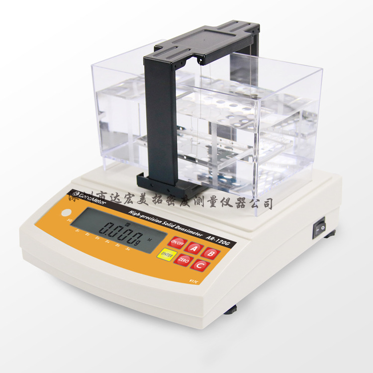 AR-120G塑料密度o测试仪,塑料颗粒比重计,橡胶比重天平,固体密度