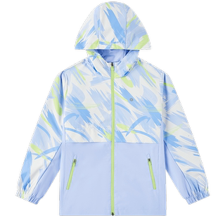 中国乔丹童装女童外套春秋款2026新款中大童网布风衣薄款运动秋装