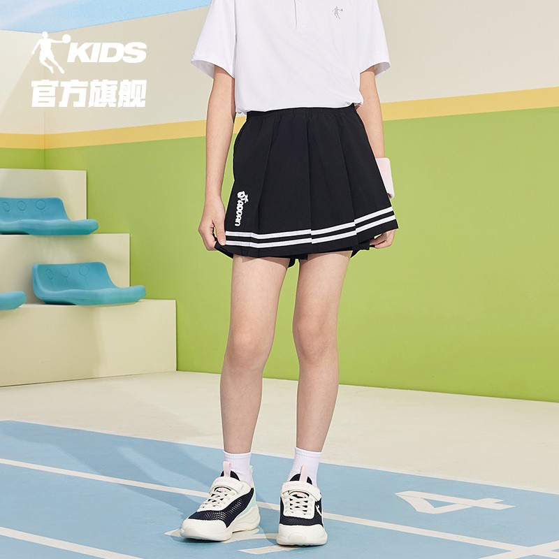乔丹童装女童短裤2026夏季新款儿童五分裙裤速干透气冰丝凉感短裙