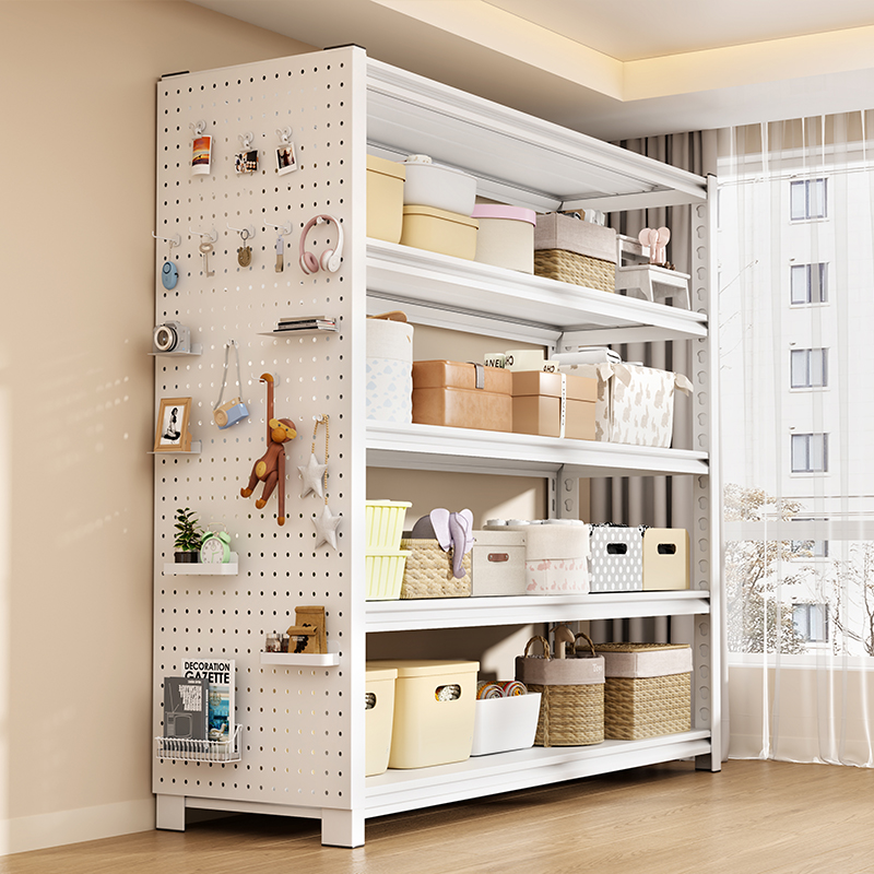 超市货架多层置物架家用阳台落地杂物收纳层架快递置物架客厅展示