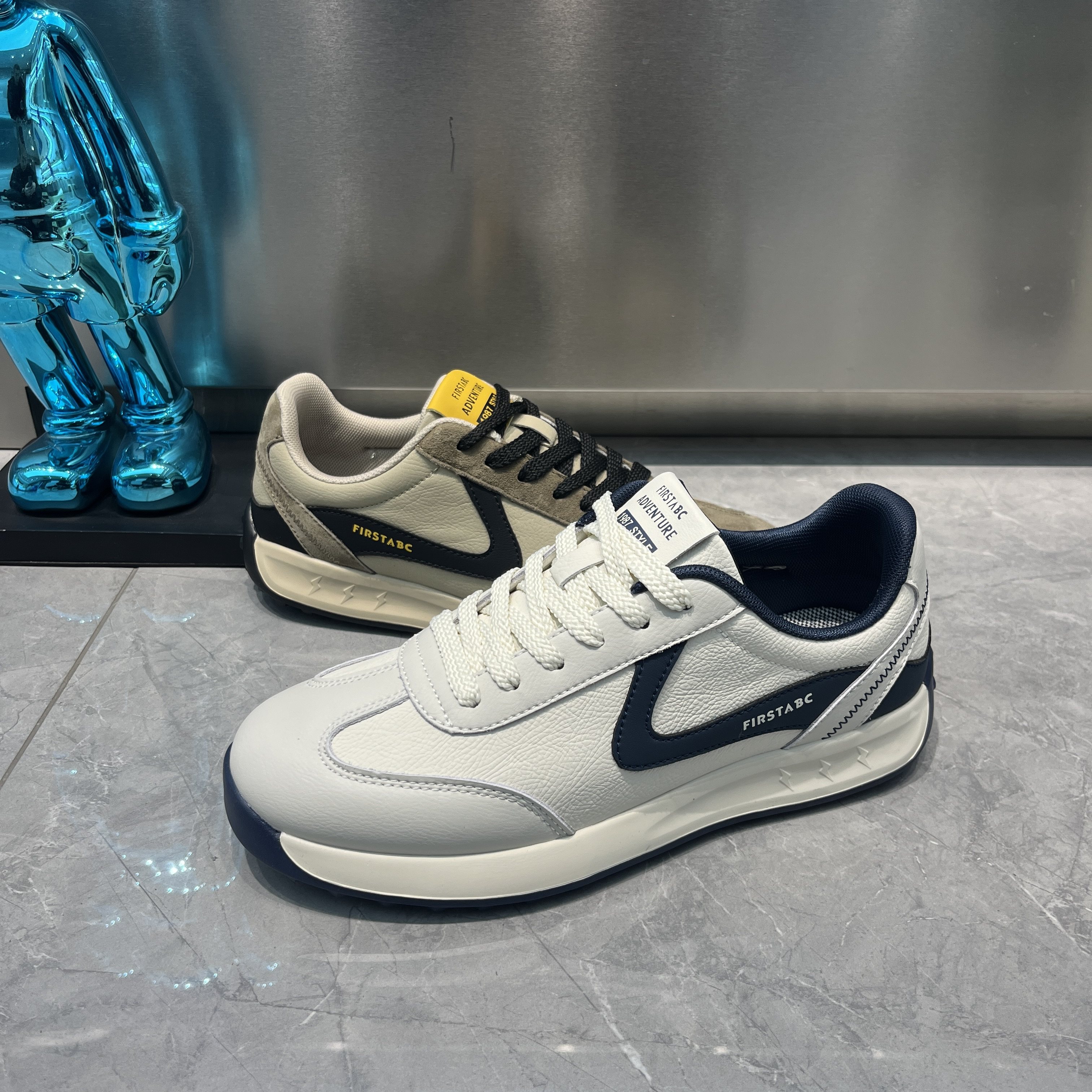 美循环2026春季新款网红鞋子潮休闲鞋秋季男皮面男鞋透气阿甘鞋光,流行男鞋,时尚休闲鞋,淘宝优惠券,粉丝福利购,淘宝优惠卷