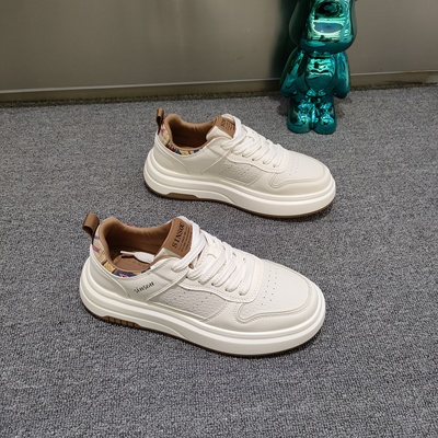 刺绣男鞋2025秋季新款百搭休闲轻便软底青年板鞋厚底透气小白鞋衫