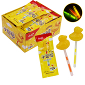 六一网红儿童小黄鸭荧光棒棒糖司考奇奶味幼儿园分享可爱卡通糖