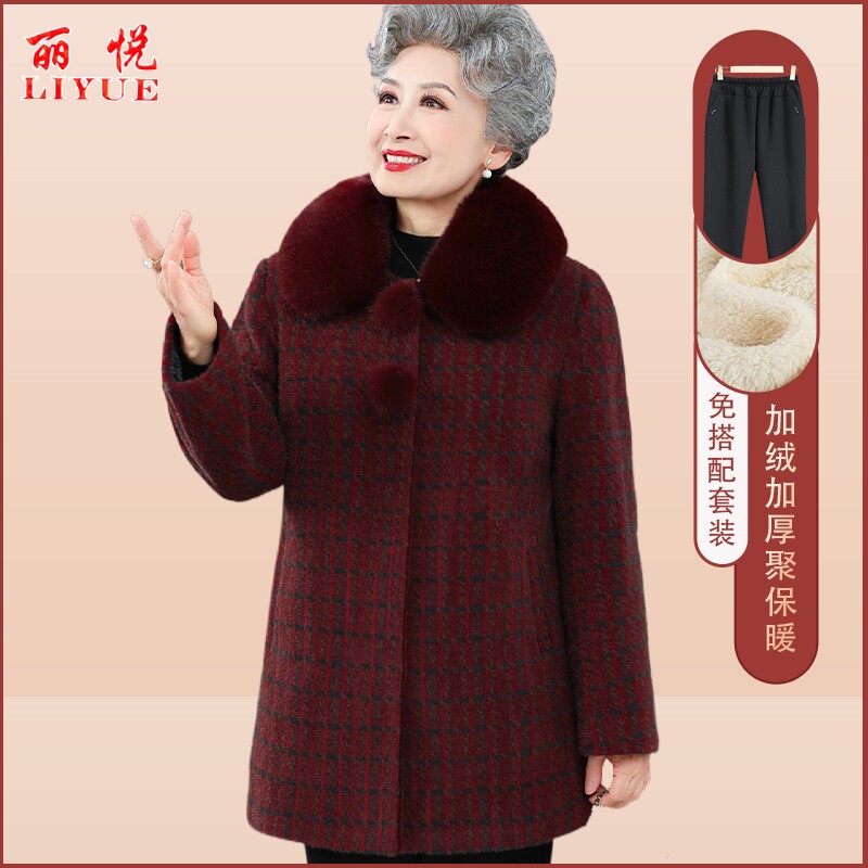 老年人秋装女2023新款奶水图片