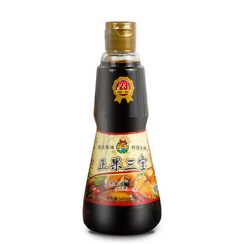正果三宝玻璃瓶装特级蒸鱼豉油