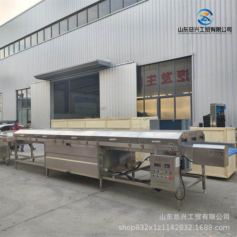 全自动米饼巧克力涂层冷却线 威化饼巧克力涂层冷却线源头厂家