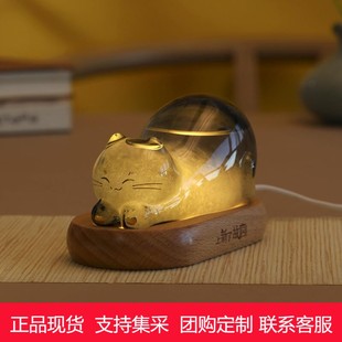 上新了故宫 御猫天气瓶小夜灯天气预报风暴瓶同学生日离职礼物