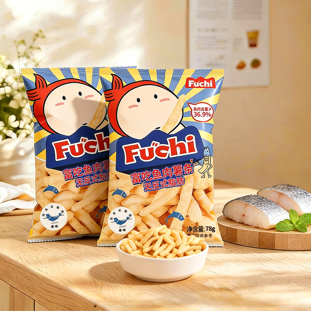 FUCHI富吃鱼酥台湾小吃鱼肉含量36.9%膨化休闲零食,零食/坚果/特产,膨化食品,淘宝优惠券,粉丝福利购,淘宝优惠卷