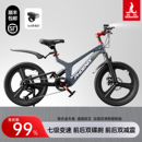 凤凰镁合金儿童自行车男女孩中大童6 22寸山地单车 11岁青少年18