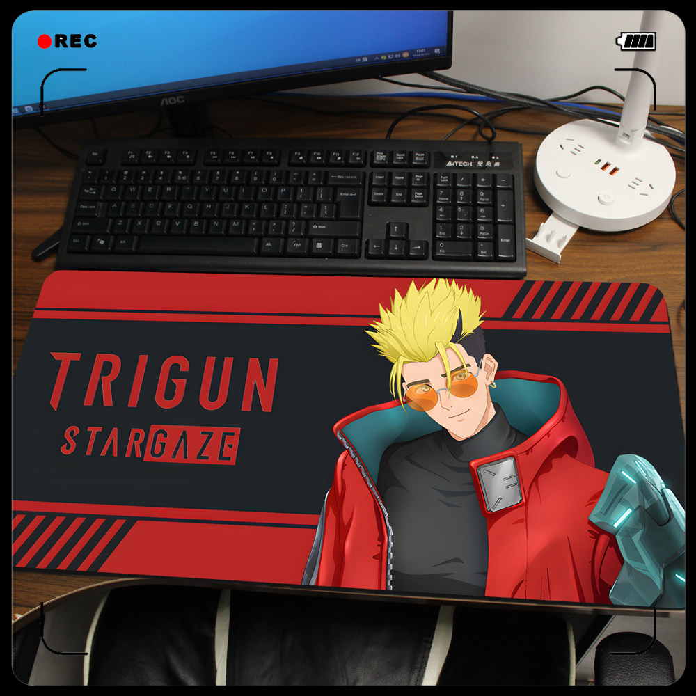 枪神TRIGUN 威席 梅丽鲁 尼古拉 米莉 鼠标垫键盘垫桌垫谷子周边