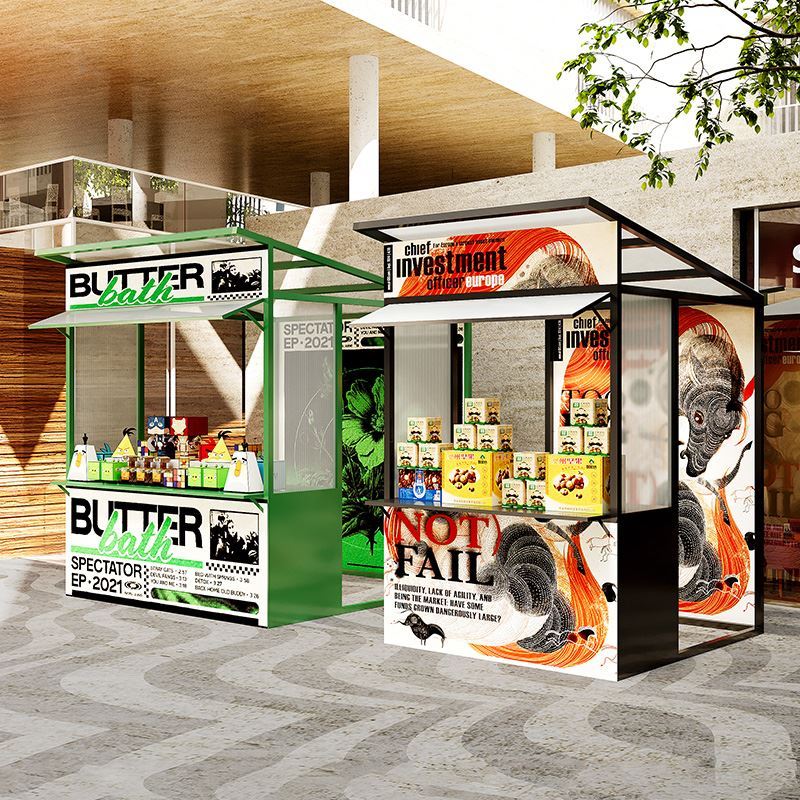 网红集市商业摊位架移动地摊架夜市摆摊货架商场大型活动促销棚架