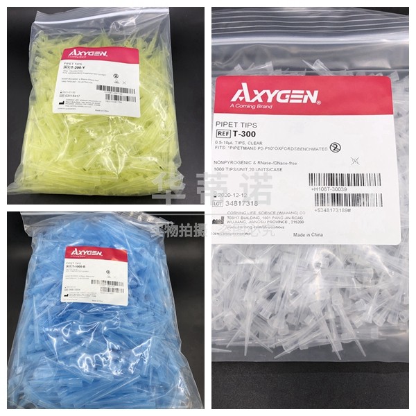 axygen爱思进 10ul 200ul1000ul吸头 无dna rna酶无热源枪头