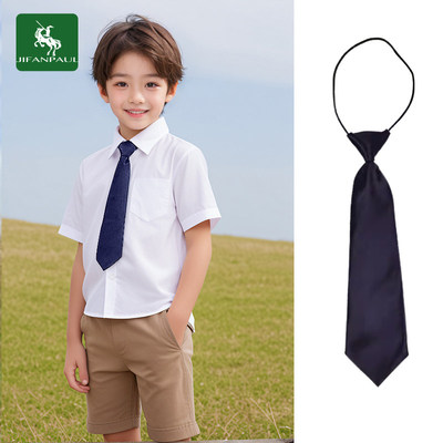 儿童小领带英伦风蓝色男宝
