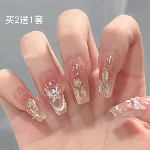 穿戴甲假指甲贴片美甲成品2025