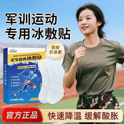 膝盖关节营养冰敷贴缓解关节肌肉酸痛运动军训用物理降温退热贴清