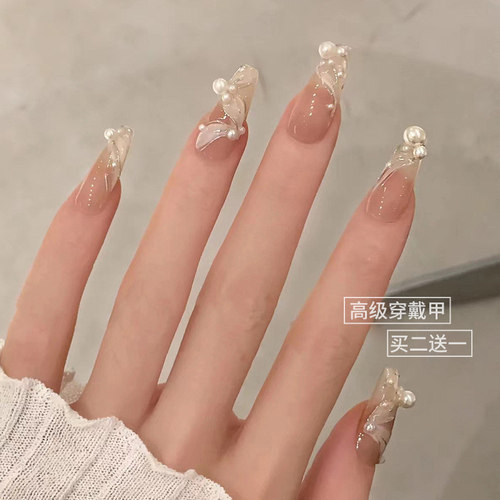 穿戴式美甲成品指甲贴片夏季