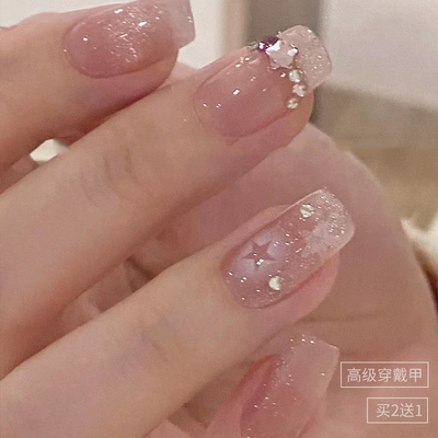 穿戴式美甲成品指甲贴片夏季