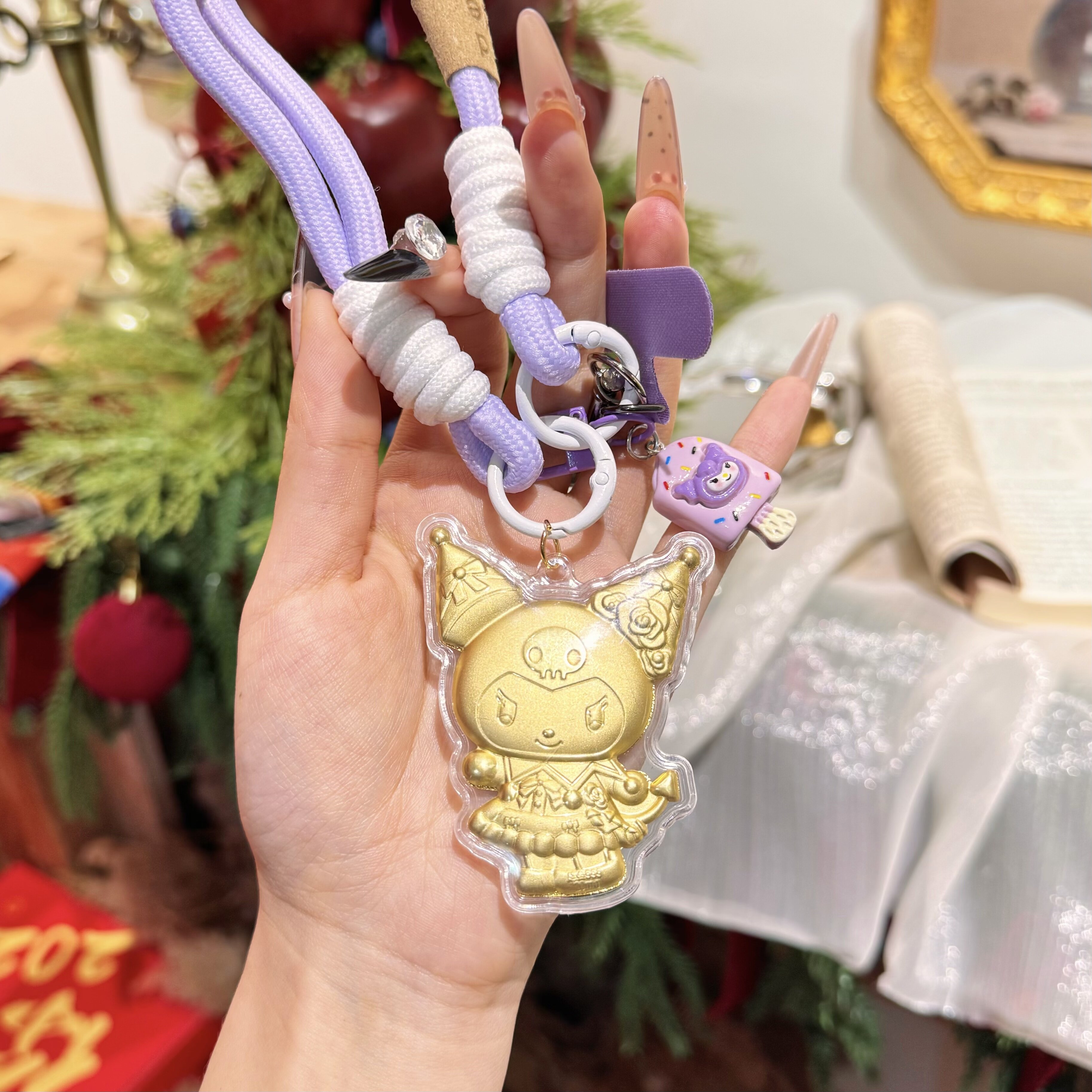 水贝黄金库洛米玉桂狗帕恰狗送朋友礼物手机链挂绳钥匙扣挂件