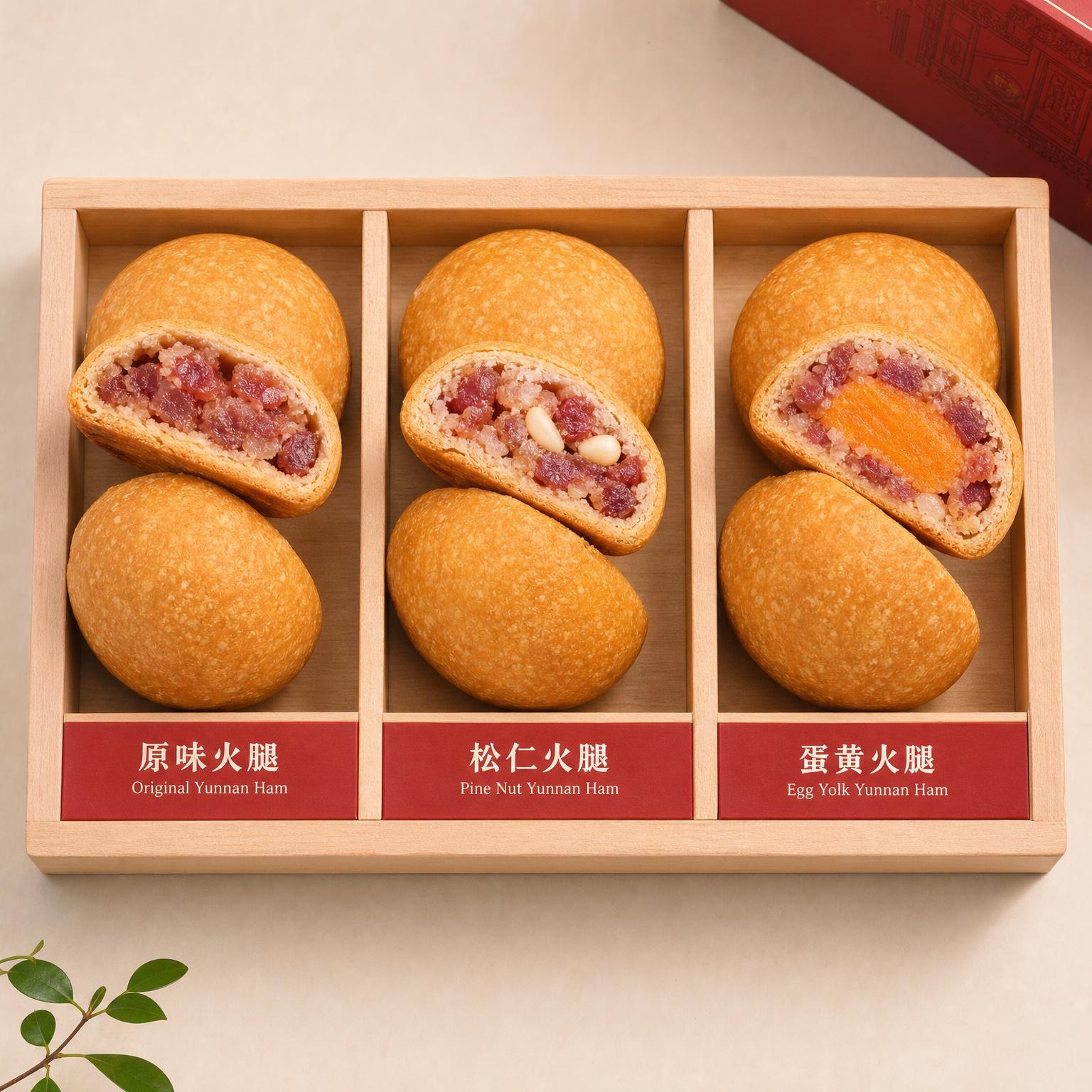 中秋月饼多口味散装现烤酥皮云腿
