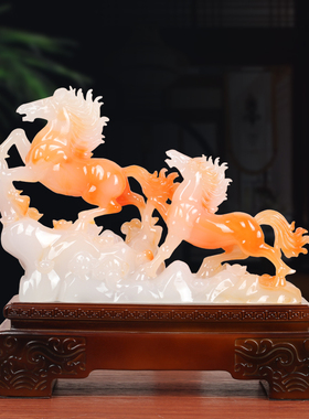 前程似锦马摆件生肖马客厅玄关