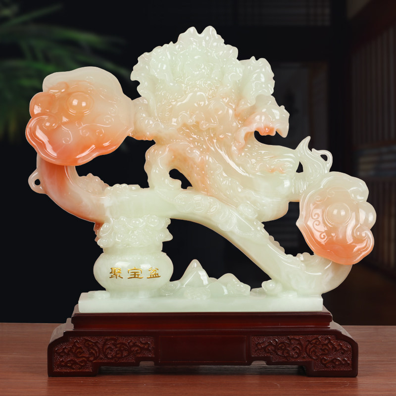 百财如意白菜摆件中式家居客厅玄关酒柜博古架装饰品乔迁开业礼品