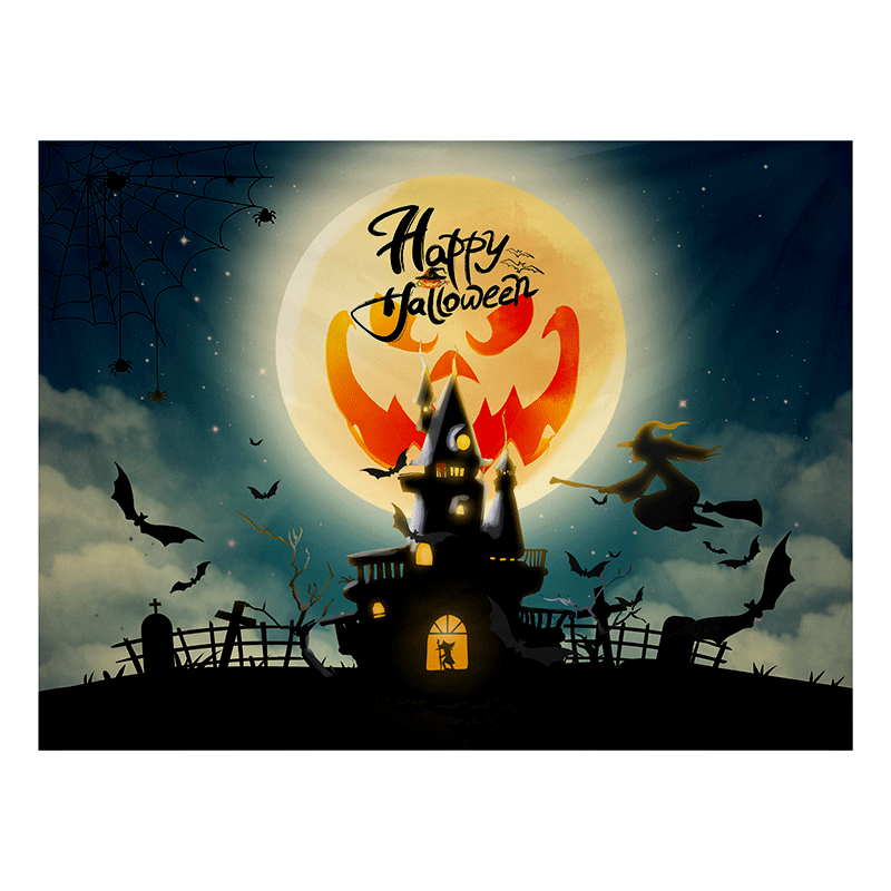 圣诞节挂布装饰背景布万圣节