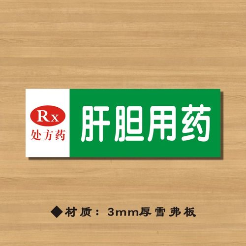 RX肝胆用药药店分类牌药品分类标签药房标识YP001 - 封面