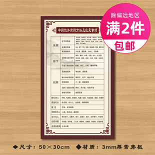 中药煎药注意事项医院诊所制度牌卫生所规章标识牌ZSZD026