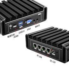 倍控G31 I211千兆2.5G迷你主机无风扇 J4125四核四线程4网卡I226