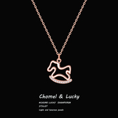 「旋转木马」s999纯银项链女轻奢小众高级感送闺蜜少女心生日礼物