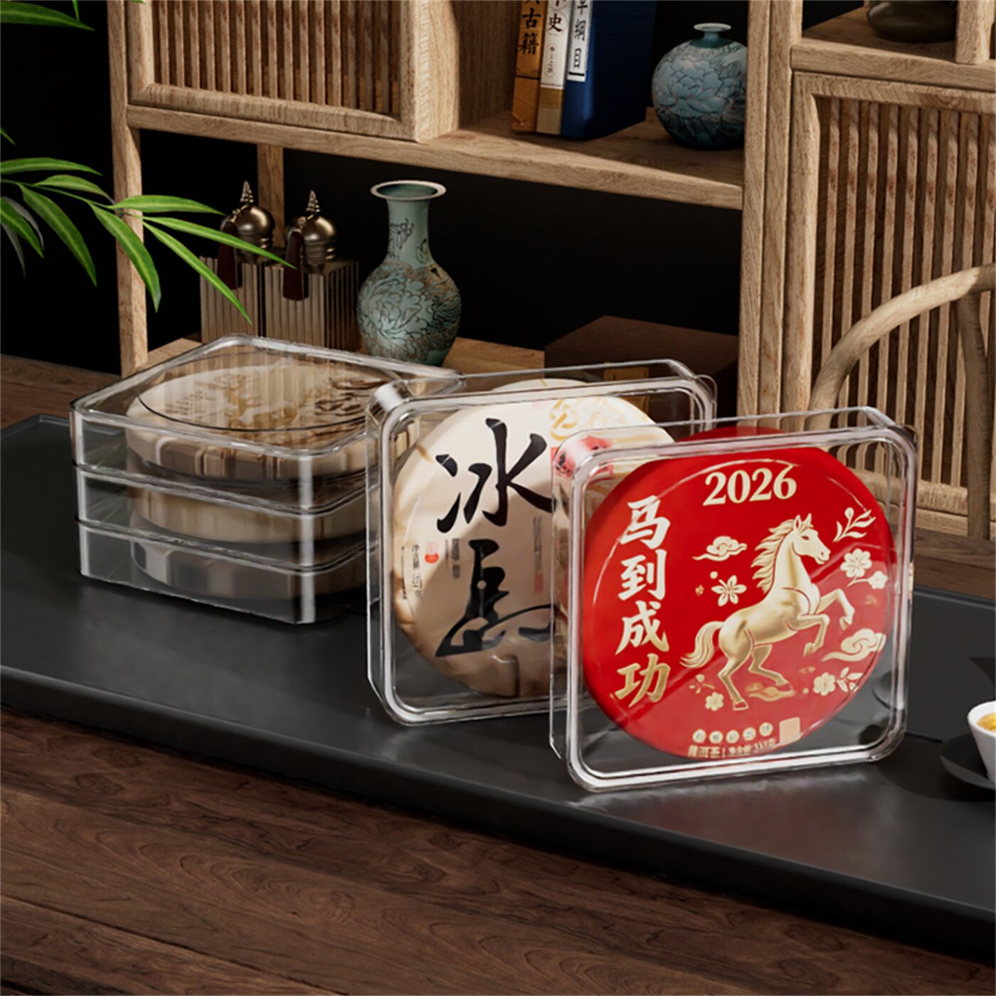 透明密封防潮防尘多层展示盒图片