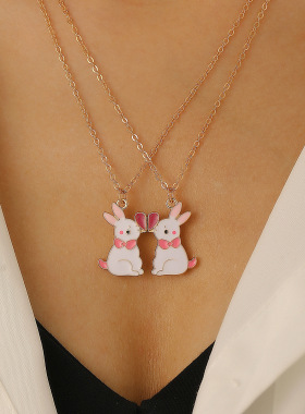 跨境复活节情侣好朋友可爱兔子爱