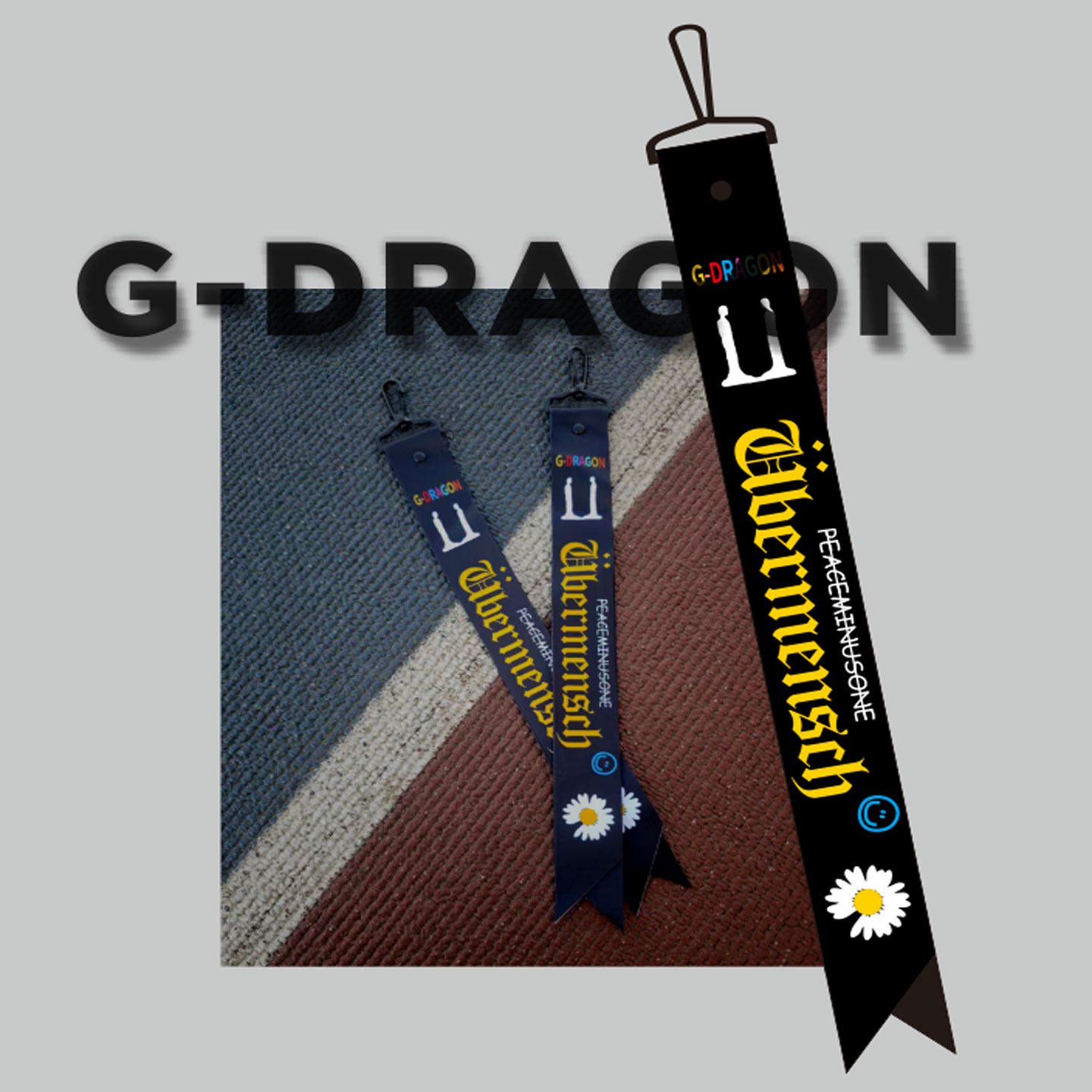 G-DAGON权志龙飘带滑雪挂件