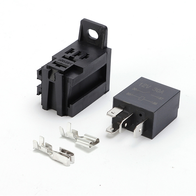 汽车继电器插座0路保险带1紫罗兰