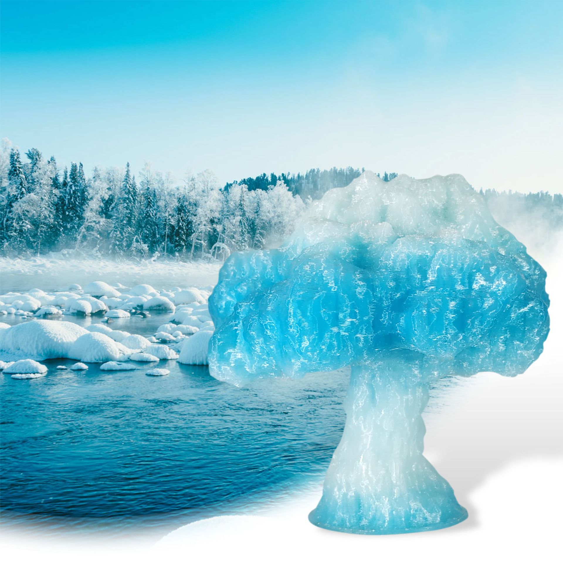 3D打印耗材PLA透明彩虹-蘑菇云