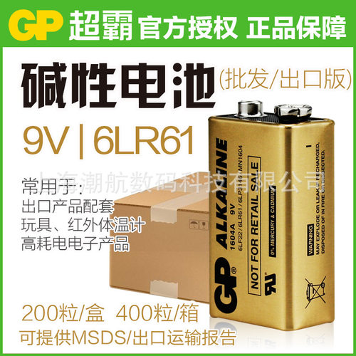 9V碱性电池英文1604A6LR6
