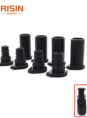 黑色环保硅胶料太阳能电池板插头MC4防尘罩防尘帽防水