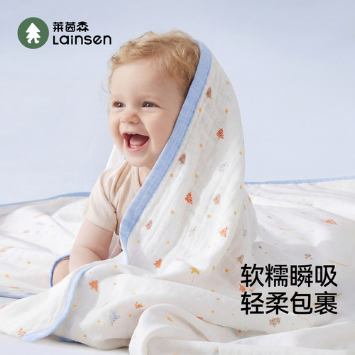 莱茵森婴儿浴巾10A抗菌超软瞬吸